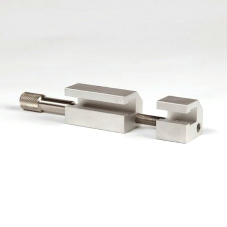 Gefreesde inox as met blokken